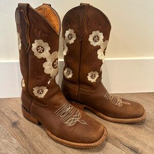 La Sierra Leather women’s Cowboy Boots, size 8